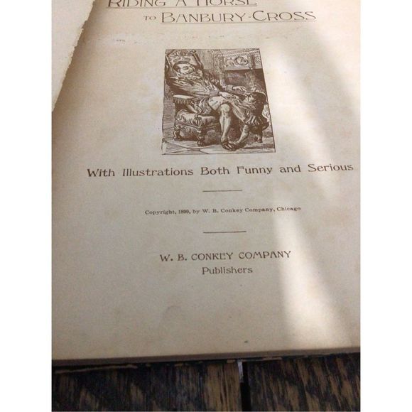 1899 Riding A Horse To Banbury Cross Antique Victorian Hardback - Picture 9 of 16